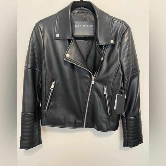 bagatelle Jackets & Blazers - NWT - Bagatelle NYC Faux Leather Moto Jacket